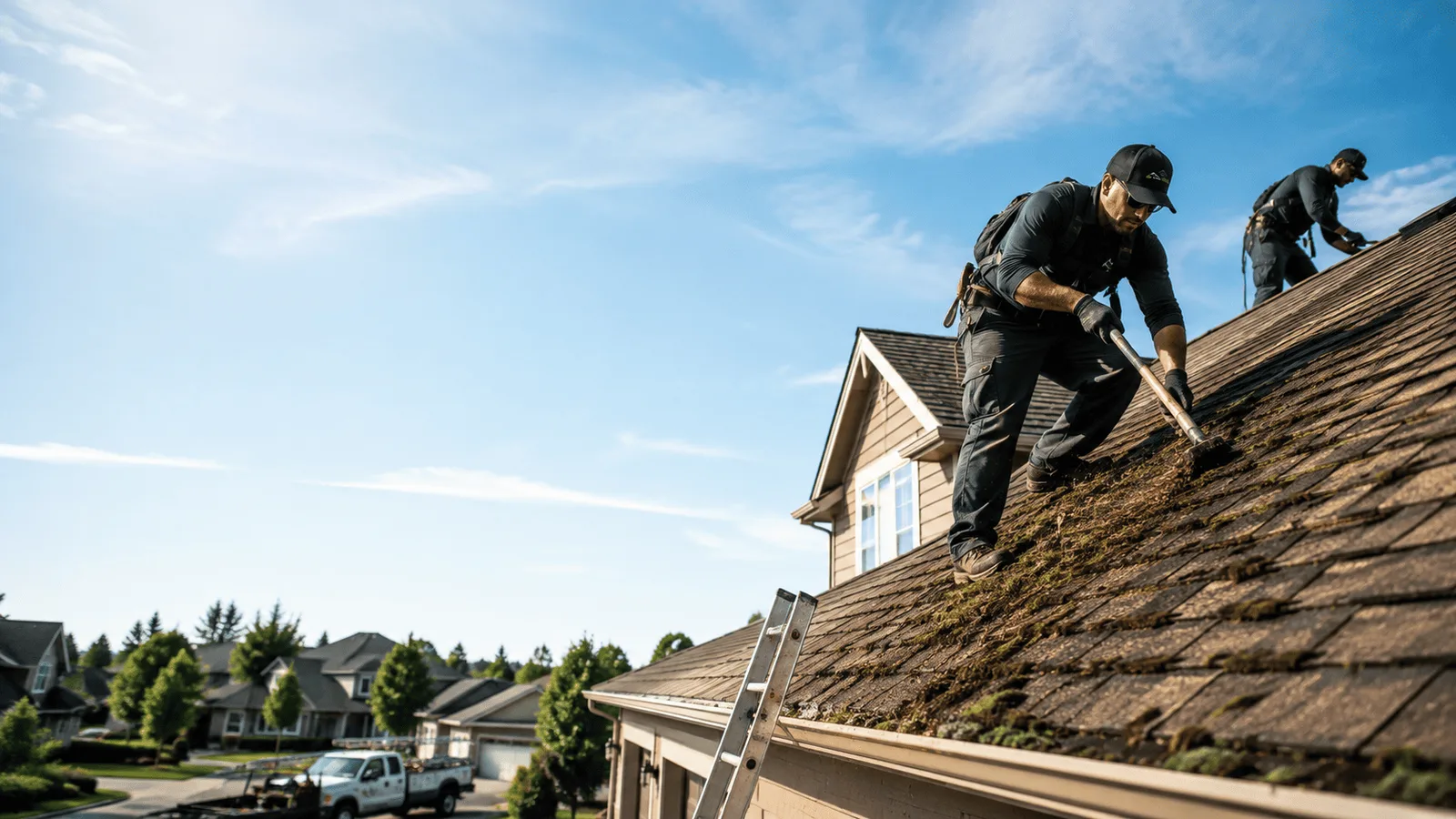 Roof Moss Removal in Moore, TX near me